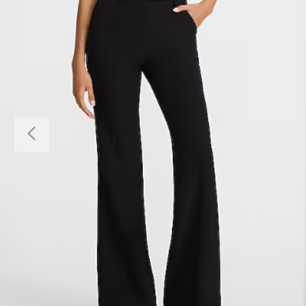 Express Classic Black High Rise Flare Pants 4S
